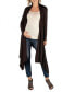 Фото #1 товара Long Sleeve Knee Length Open Maternity Cardigan