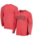 Фото #1 товара Men's Red Arizona Diamondbacks Inertia Raglan Long Sleeve Henley T-shirt