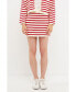 ფოტო #3 პროდუქტის Women's Knit Striped Mini Skirt