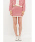 Women's Knit Striped Mini Skirt