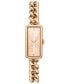 Фото #1 товара kate spade new york women's Rosedale Quartz Three Hand Rose Gold-Tone Stainless Steel Watch 16mm