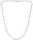 Diamond-Cut Paperclip Chain 18" in Sterling Silver or 18k Gold-plated Sterling Silver; Created for Macy's