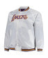 Men's White Los Angeles Lakers Big and Tall Hardwood Classics Raglan Satin Full-Snap Jacket