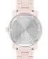 Фото #3 товара Women's Swiss Bold Iconic Metals Pink Ceramic Bracelet Watch 36mm