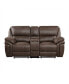 Фото #3 товара White Label Fleming 80" Double Reclining Love Seat with Center Console