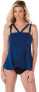 Фото #3 товара Magicsuit Women's 183783 Jeans Michelle Underwire Tankini Top Swimwear Size 10
