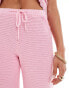 The Frolic lucia wide leg beach trousers in pink