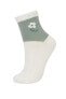 Kadın Jakarlı 3lü Pamuklu Soket Çorap B6104axns