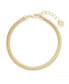 ფოტო #1 პროდუქტის 14K Gold Plated Izzy Herringbone Bracelet