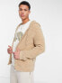 Фото #1 товара Only & Sons fleece zip hoodie in beige