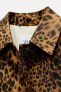 Zw collection animal print trench coat