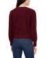 Women's Variegated Cables Crew Neck Sweater