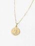 Фото #3 товара Rachel Jackson 22 carat gold plated St Christopher coin necklace