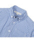 ფოტო #2 პროდუქტის Boys Organic Poplin Long Sleeve Button Down Shirt, Infant