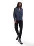 Фото #3 товара AllSaints Hermosa long sleeve fitted shirt in dark blue