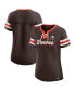 Фото #2 товара Футболка женская Fanatics Cleveland Browns коричневая с вышивкой Original State
