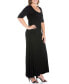 ფოტო #3 პროდუქტის Plus Size Elbow Length Sleeve Maxi Dress