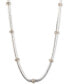 ფოტო #1 პროდუქტის Two-Tone Pavé Rondelle Bead Collar Necklace, 16" + 3" extender