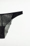 Sequinned lace briefs