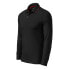 Фото #1 товара Malfini Contrast Stripe LS M MLI-25801 polo shirt black