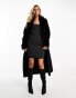 Фото #8 товара Forever New belted faux fur maxi coat in black