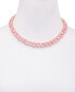 Фото #3 товара GUESS alternating Heart-Shape Stone Collar Necklace, 16" + 2" extender