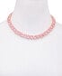 Фото #3 товара GUESS alternating Heart-Shape Stone Collar Necklace, 16" + 2" extender