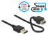Delock 2m 2xUSB2.0-A - 2 m - USB A - USB A - USB 2.0 - Male/Female - Black