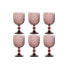 Set of cups Home ESPRIT Pink Crystal 325 ml (6 Units)