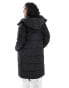 Фото #3 товара Calvin Klein Jeans Long Hooded Puffer Coat in CK Black