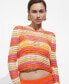 ფოტო #1 პროდუქტის Women's Combined Crochet Sweater