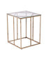 Фото #1 товара Imogen Contemporary End Table with Glass Top
