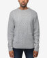 ფოტო #1 პროდუქტის Men's Crewneck Mixed Texture Sweater