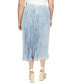ფოტო #2 პროდუქტის Plus Size Petal-Print Pleated Midi Skirt
