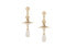 Фото #1 товара Vivienne Westwood 西太后 立体仿珍珠镀金黄铜球吊式耳环 女款 / Vivienne Westwood 62020034R118R118