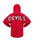 Women's Red New Jersey Devils Jersey Lace-Up V-Neck Long Sleeve Hoodie T-shirt