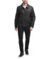 Men's Faux Leather Zip-Front Jacket
