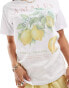 Brave Soul Amalfi printed tee in white weiß, M - EU 40 - фото #3