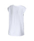 ფოტო #4 პროდუქტის Women's White Atlanta Falcons Greetings From Muscle T-shirt