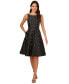 Фото #1 товара Women's Beaded Fit & Flare Taffeta Dress