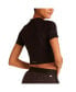 Фото #2 товара Women's Short Sleeve Seamless Polo T-Shirt