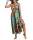 Фото #1 товара Women's Tropical Abstract Halterneck Maxi Beach Dress