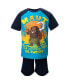 ფოტო #2 პროდუქტის Boys Moana Maui T-Shirt and Mesh Shorts Outfit Set Blue