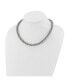 Stainless Steel Polished 18 inch Fancy Link Necklace