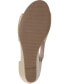 Фото #5 товара Women's Aretha Perforated Peep Toe Wedge Sandals