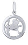 Фото #1 товара Silver pendant zodiac sign Leo - Round SILVEGOB10283S08