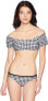 Seafolly Women's 175795 Brazilian La Belle Black Bikini Bottom Swimwear Size 2