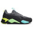 Фото #1 товара Puma RsX Highlighter Lace Up Mens Grey Sneakers Casual Shoes 38471002