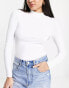 Фото #8 товара ASOS DESIGN long sleeve bodysuit with turtle neck 2 pack in black and white - MULTI