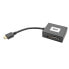 Фото #2 товара Tripp P131-06N-2VA-U HDMI to VGA and Audio Adapter - 6 in. (15.2 cm) - Black - TAA - VGA - 2x VGA - HDMI - Black - 0.15 m - 1920 x 1440